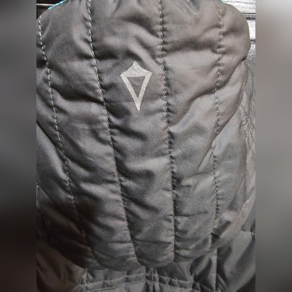 Ivivva By Lululemon - Kids Quilted Hooded Jacket - Gray and Teal Sz. 14 - Picture 6 of 6
